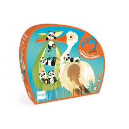 Scratch Puzzle 24pcs: Πάζλ περιγράμματος Πελαργός